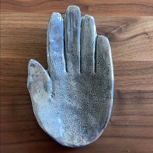 Patrick Meyer Vintage Pewter Metal Hand Sculpture